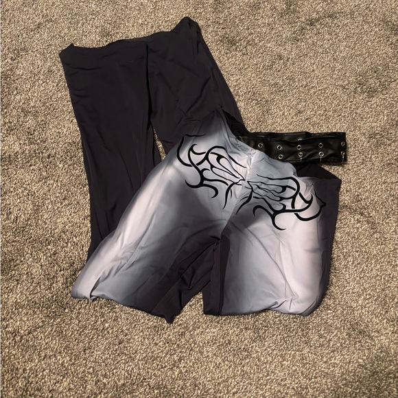 Elegant Women's Blue Flare Jumpsuit - Picture 4 of 4